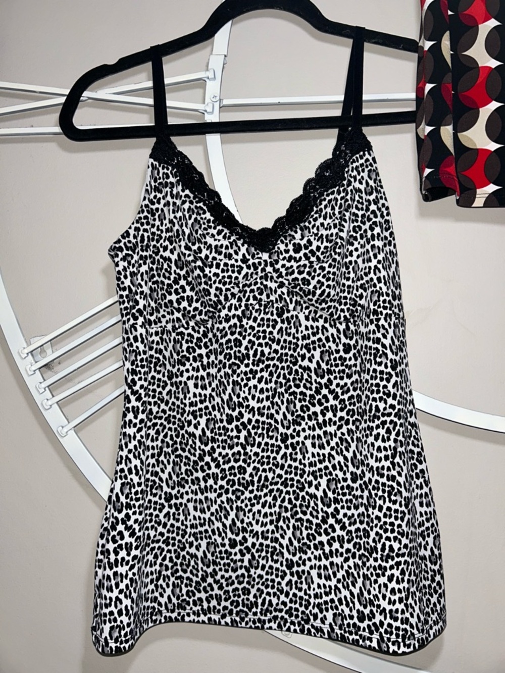 3x White House Black Market WHBM Mixed Print Lace-Trim Cami Tank Top Lot - Picture 2 of 10